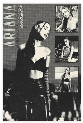 Ariana Grande Poster (24) Leinwand Poster Wandkunst Dekor Druck Bild Gemälde für Wohnzimmer Schlafzimmer Dekoration ungerahmt 30 x 45 cm