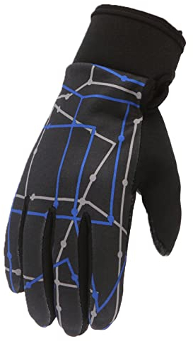 DUHGBNE Ski Winddicht Schnee Damen Snowboarden Outdoor Skating und Herren Winterhandschuhe Warme Handschuhe Ohrenwärmer Damen Set (Blue, One Size)