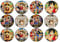 24 Japanese Anime Theme Edible Wafer Cup Cake Toppers (One Piece)