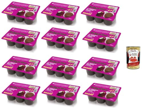 Italian Gourmet Bulgarino Snack dolce ripieno morbido zart mini 12 x 120g | Farcitura cremosa e golosa, weiche Textur für pausa, Büro, scuola oder, Gesamtnettogewicht 1,44 kg + Kostenlos Polpa 400g