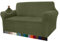 Granbest High Stretch Sofabezug Moderne Sofaüberwurf Jacquard Elastische Sofahusse für Wohnzimmer Protector für Hunde Haustiere (2 Sitzer, Avocado Grün)