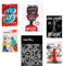 Nacnic 6er-Set Grafiti Pop Basquiat Warhol Poster mit Designillustrationen zur Dekoration der Wände Ihres Zuhauses. Räume, Büro, Laden und Geschäft A3 und A4 Rahmenlos