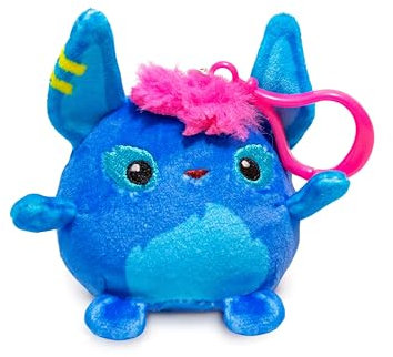 SquishPets Keychain - Kuscheltier Nila G , Plüschtier in einem Schlüsselanhänger 6 cm , blau