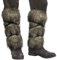 HiiFeuer Viking Artificial Fur Barbarian Leg Warmers Wrap, Medieval Fuzzy Leg Gaiters, Warrior Shin Guards Vintage Leg Armor (Brown A)