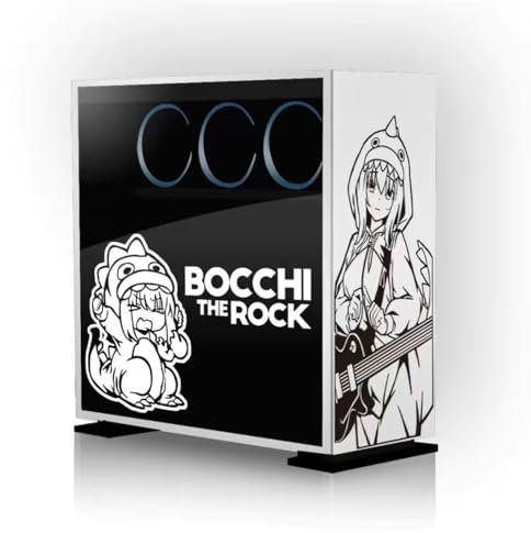 Anime Stickers for PC Case,Bocchi The Rock Stickers for Laptop, Goto Hitori Waterproof Vinyl Stickers,Computer Chassis Cartoon Decor Decals Sticker,Easy Removable