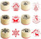 Stempel Weihnachten Holz, Weihnachtsstempel,Holzstempel mit 6 Christmas Patterns, Frohe Weihnachten StempelSet für Holz Briefmarke, Weihnachtskarten, Textil Briefmarken, Kinderzeichnungen