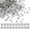 Piriuuo 500 Stück Quetschperlen, 2mm Langes Quetschröhrchen Metall Quetschperlen Mehrzweck Tube Crimp Perlen für DIY Ohrringe, Halsketten, Armbänder, Fußkettchen, Anhänger, Schmuckherstellung (Weiß K)