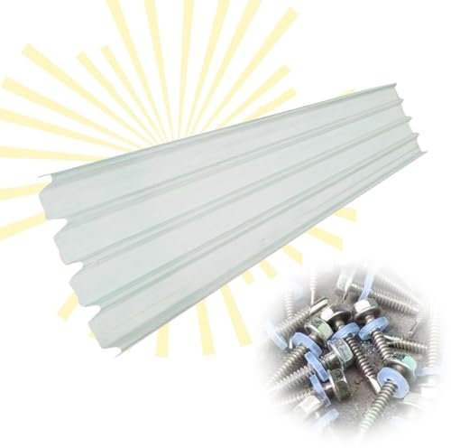 1.2mm Wellplatten 11 PCS Carport Schuppendachplatte 50/60/70/80/90/100cm Transparente Profilblech Für Wintergarten-Carport Gerätehaus Dachplatten(0.9x0.8m/35x31in)