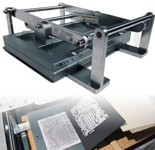 ZHPPED Linoldruckmaschine, Doppelhebel-Zentrierlinienpresse, Linolschnitt-Radierung, Reliefblockdruck, Druckplattengröße 35 x 24 cm, A4-Druck, für Karten, Briefmarken
