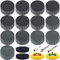 SIQUK 130 Stück Schleifscheiben Klett 75mm Nasse Trockene Schleifpapier Schleifpads Körnung 80-10000 Schleifblätter Sandpapier Rund für Auto Polieren Holz Metall
