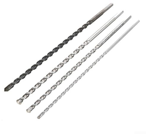 Brocas de hormigón para mampostería de varios tamaños con fuertes vástagos triangulares, para profesionales (6 x 300 mm)