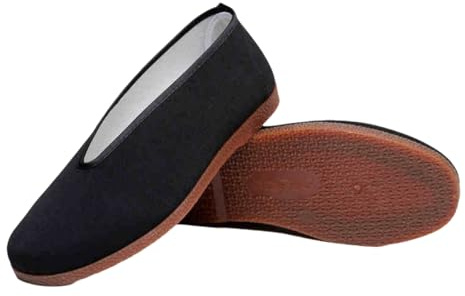 Viaoragiosa Scarpe Kung Fu Uomo,Scarpe di Stoffa Taichi,Scarpe di Stoffa Kung Fu,Scarpe di Stoffa da Uomo,Antiscivolo,Moda,Unisex,Adatto per Taichi,Arti Marziali,Karate,Palestra Sportiva