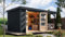 CHILLROI® Karibu Gartenhaus Hollywood aus Metall + Holz, in 2 Größen und 3 Farben, optional mit Anbaudach (anthrazit, XXL - mit Anbaudach)