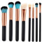 TOVINANNA 8stücke Teiliges Augen-make-up-pinselset Mit Holzgriff Professionelle Kosmetikpinsel Für Lidschatten Eyeliner Und Für Tägliche Und Professionelle Anwendungen