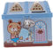 WOONEKY Hucha De Metal con Candado Caja De Ahorro Infantil Forma De Casa De Cuento Decoración para Habitaciones De Niño Niña para Cumpleaños Y Navidad