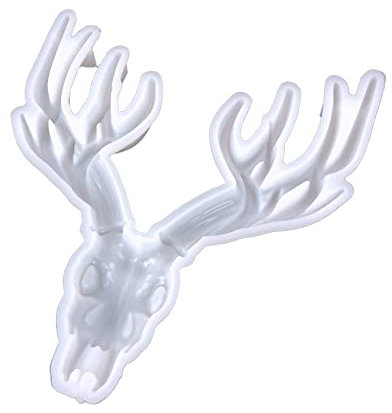 Hirsch-Silikonform zum Aufhängen an der Wand, Geweih, Epoxid-Gussform für Wanddekoration, Weihnachten, Elch, Gips