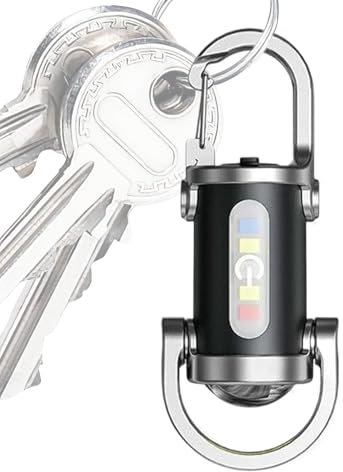 Raypontia Linterna Mini Para Llavero - Mini Linterna Portátil Con Clip,Potente Mini Luz LED Portátil Impermeable Multiusos Para Casa, Coche, Trabajo y Actividades al Aire Libre