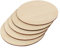 Artibetter 5 Stück Rundbrett leere Untersetzer zum Basteln Kreise Platten Zeichen Planke runden Party runde Holzscheiben rundes Holzbrett Holzspäne selber machen hölzern Khaki