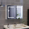 Armoire de Toilette Miroir avec Éclairage LED 80x13.5x60cm Armoire Murale Salle de Bain avec Étagère Réglable,Contrôle Tactile, Luminosité Réglable,Armoires de Salle de Bain avec Miroir,Blanc
