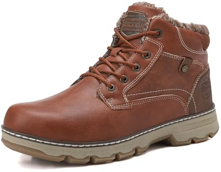 Stivali Uomo Invernali Scarpe da Neve Calda Foderato Scarponcini Stivaletti