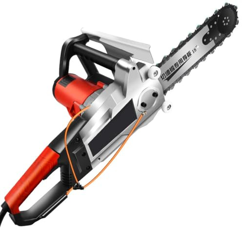 MazmornFly 8900 W Electric Concrete Chain Saw, Handheld Chainsaw Wall Cutter, Electric Diamond Chain Saw, with Water Fed Dust Suppression, for Granite, Reinforced Concrete,CuttingDepth35cm