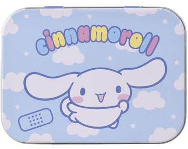 Home-Flair Kinder Pflaster-Box mit 24 bunten Motiv-Pflastern in Metalldose – Hautfreundlich & Wasserabweisend – Motive: Paw Patrol, Hello Kitty oder Glücksbärchis (Cinnamoroll, 3 Boxen)