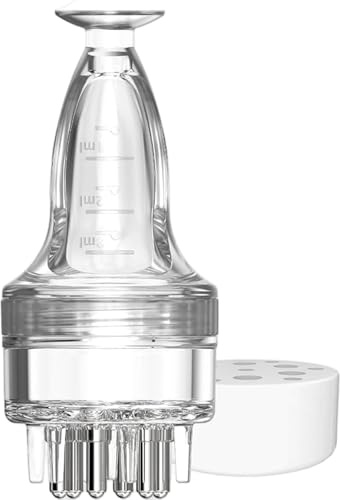 Kopfhaut-Massagegerät, Haarwuchs, 3 ml, kein Durcheinander, transparenter Haaröl-Applikator mit Kamm, tragbarer Kopfhaut-Applikator für Zuhause, Reisen, Massagegerät-Wachstum