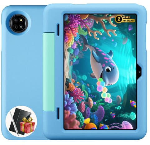 Blackview Tab 20 Kids | Tablet Niños 10,1 HD+ IPS | Android 15 | 12GB RAM + 64GB (hasta 2TB) | 8MP + 5MP | 6600mAh | Dual Speaker | GPS | Bluetooth | Wi-Fi | Garantía de 2 años | Azul Burbuja