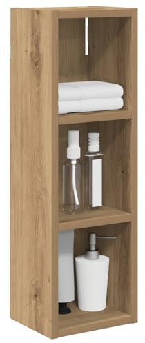 vidaXL Badezimmer-Wandschrank Kunsthandwerk Eiche 20 x 16 x 62,5 cm