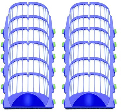 Compatibile Con ROOMBA, FILTRO AEROVAC SERIE 500 600 528 536 595 620 630 650 551 552 564 580 595 620 630 650(12pcs)