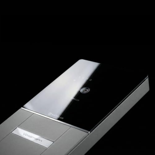 Metzler XDM10 Video Türsprechanlage Komplettset mit austauschbarem Namensschild für 3 Familienhaus | Video Sprechanlage mit 2-Draht-BUS Anschluss | RAL9007 Graualuminium | Smartphone App | Maxior Set