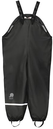 Celavi Baby - Jungen Basic Pu Rain Pants Regenhose, Schwarz (Schwarz 106), 100 EU