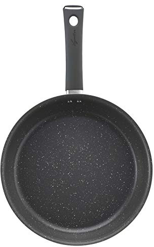 Lagostina Lavinia Padella Antiaderente Ø 30 cm con Rivestimento Meteorite Mineral Resistente ai Graffi, Pentola Induzione, Gas e Forno con Fondo in Acciaio Inox e Alluminio,Manico Soft Touch con Foro