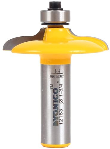 Yonico 12163 Ogee Euro Style Door and Drawer Front Edging Router Bit 1/2-Inch Shank