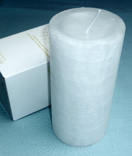 Unbekannt Partylite Glolite-Pillar Kerze, weiß - ohne Duft, 7x15 cm, Brenndauer 80-100 Std.
