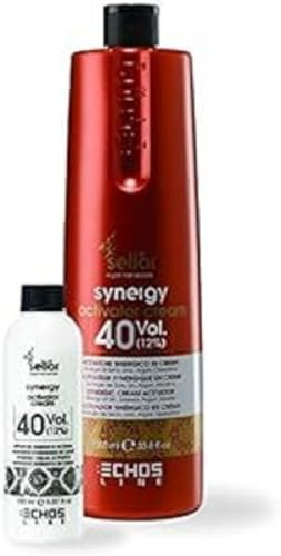 Echos ECHOSLINE Seliàr Synergy Color-Coloración en Crema sin amoníaco para Cabello Rubio (7.0), Biondo Chiaro, 100mL