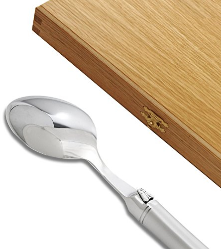 Coffret de 6 cuillères à soupe Laguiole Prestige Inox Finition Sablée