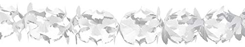 Folat Festliche weiße Papier-Girlande 6 m