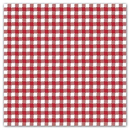 Ambiente Servietten Lunch 33x33cm Vichy Small Red