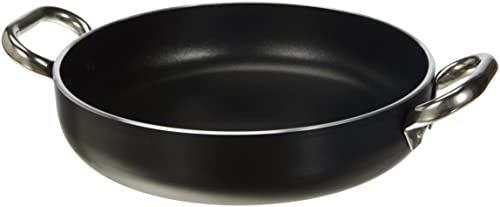 Pentole Agnelli Alsa2110ss28 - Tegame In Alluminio Antiaderente 5mm Con 2 Maniglie, Nero, 28 Cm, 1 Pezzo