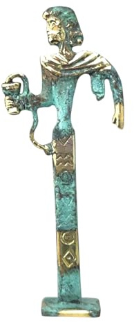 Antike griechische Bronze Museum Statue Replik Asklepios (212)