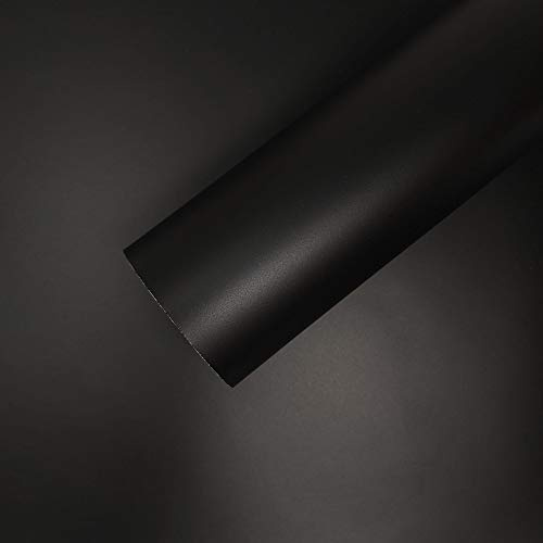 4R Quattroerre.it Foglio Pellicola Adesivo Nero Opaco per Wrapping, 35 x 50 cm
