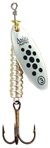 MAPSO - 5 Cucharillas de Pesca ASÓN-3 PN 8 GMS.