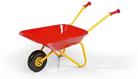 Rolly Toys - Carriola in metallo, colore: Rosso