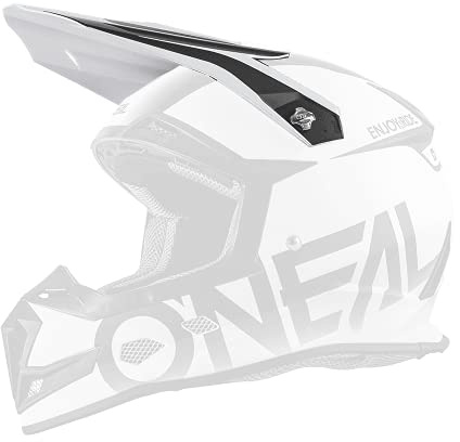 O'NEAL | Motocross-Helm-Ersatzteile | Enduro Motorrad | Ersatzschirm 5SRS Helm Race | Spare Visor 5SRS Blocker Helmet | Schwarz Weiß | One Size