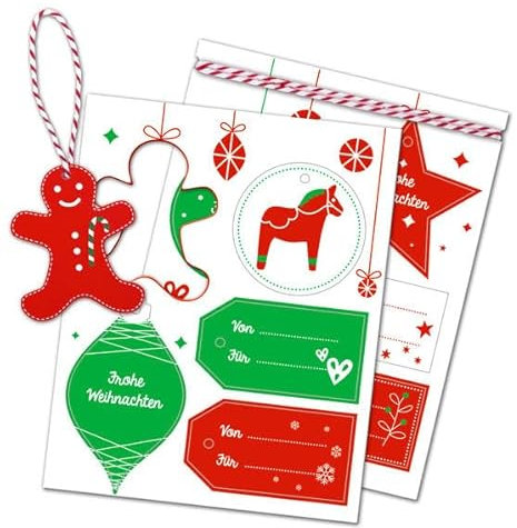 10 weihnachtliche Geschenkanhänger