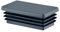 EMFA Lamellenstopfen für Rechteckrohre 60x40 mm Anthrazit 10 Stück Rechteckstopfen 40x60, 4x6 cm