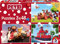 Schmidt Spiele Puzzle 56231 Petzi, Auf ins Abenteuer, 3x48 Teile Kinderpuzzle, bunt