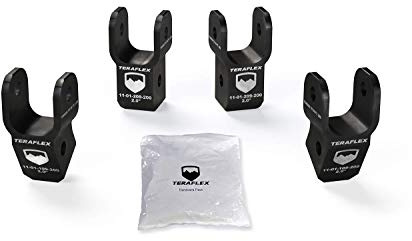 TeraFlex 1985200 JL/JLU Wrangler Extensión de choque de 2 pulgadas, 1 paquete