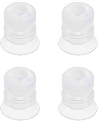 uxcell Bellows Suction Cup,15mm Diameter 16mm Length M5 Joint Silicone Vacuum Industrial Pneumatic Suction Cup 4pcs